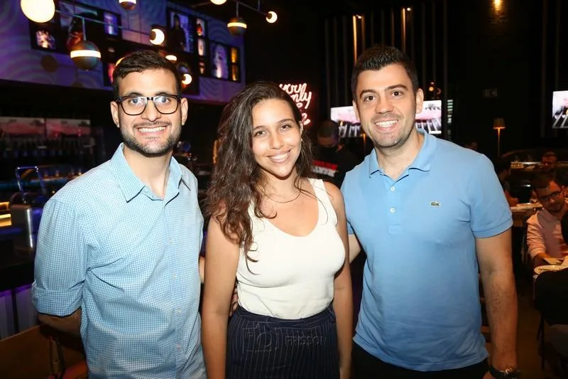 Davi Guanabara, Bárbara Albuquerque e Flávio Sampaio