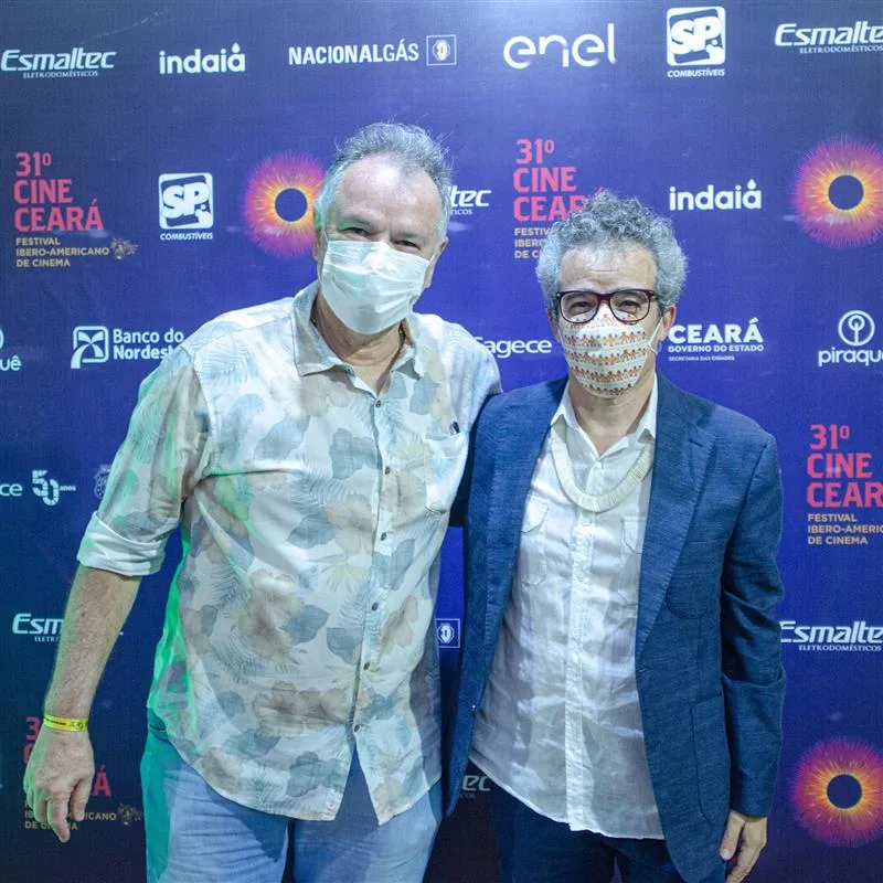 Wolney Oliveira (Diretor do Cine Ceará) e Fabiano Piúba (SecultCE)_Foto Luiz Alves