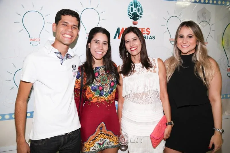 Beto, Ingrid e Silvia Egydio e Roberta Fernandes