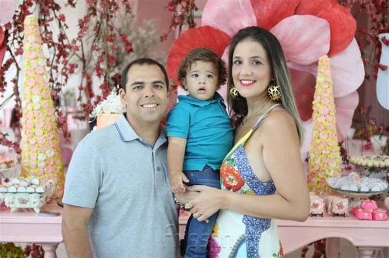 Ademar, Lucas e Luisa Neiva