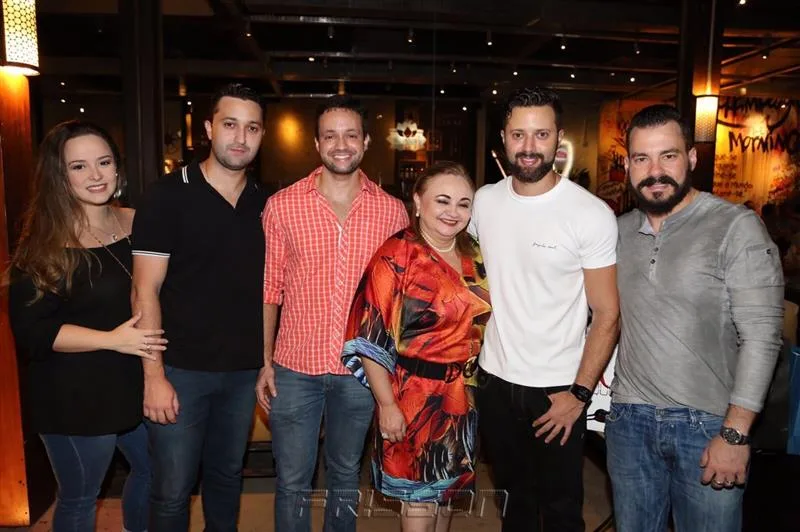 Justine Queiroz, Arthur, Mário, Eliane Novaes, Daniel Eleutério e Miguel Filho