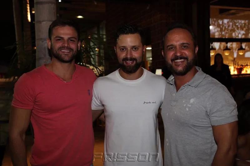 Thiago Marques, Daniel Eleutério e Evandro Melo