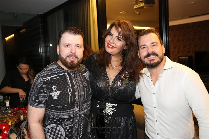 Cesar Martins, Kelly Farias e Miguel Filho