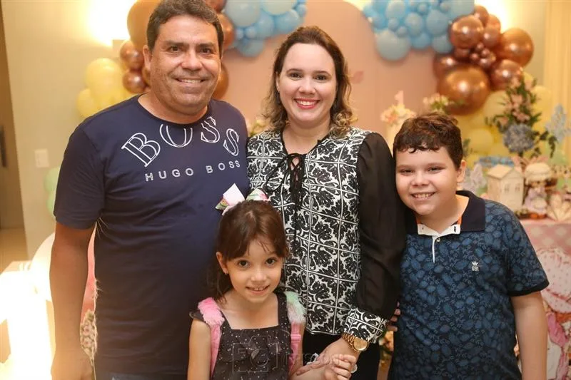 Alexandre Farias, Danielle, Rebeca e Alexandre Filho