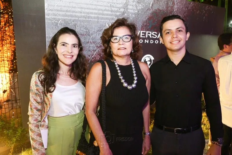 Anelise Caminha, Márcia Cavalcante e Lucas Felício