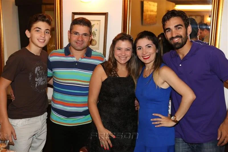 Caio Aristides, Mario, Vanessa Queiros, Karla e Igor Aristides