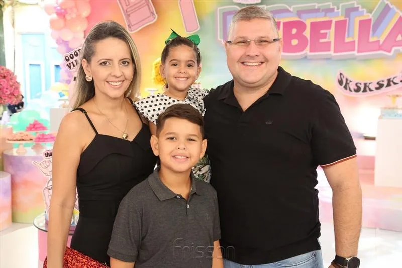 Aline Amorim, Maria Luisa, Luis Henrique e Carlos Henrique