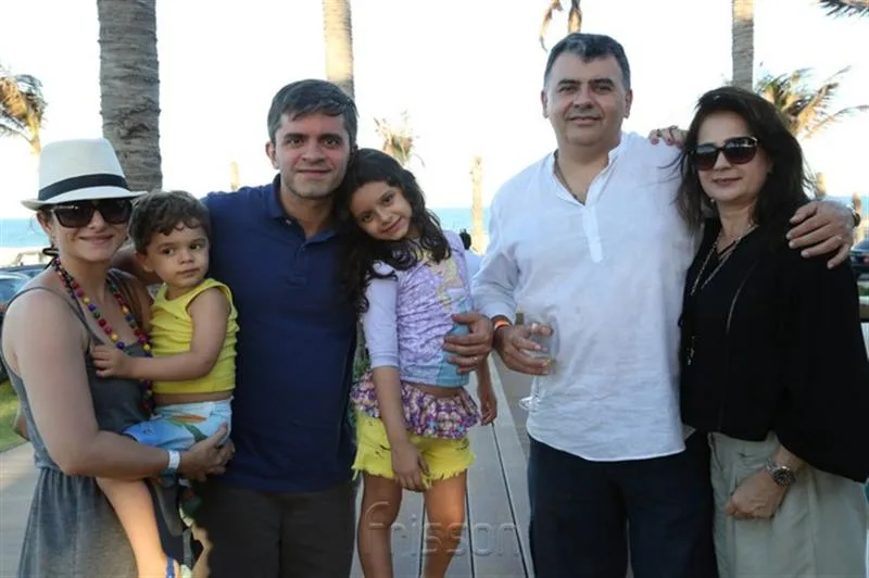 Anair Castro, Daniel Filho, Daniel, Alice Moura, Ivan e Eugênia Machado
