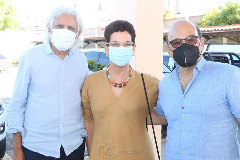 Carlos Décimo, Margarita Hernandes e Eusélio Oliveira