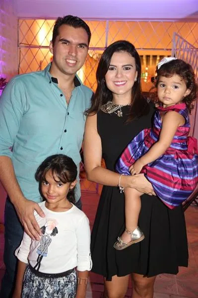 Clarissa, Marcos, Viviane e Alice Leal