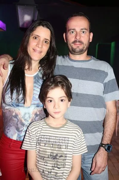 Cláudia, Caio e Alberto Saluceste