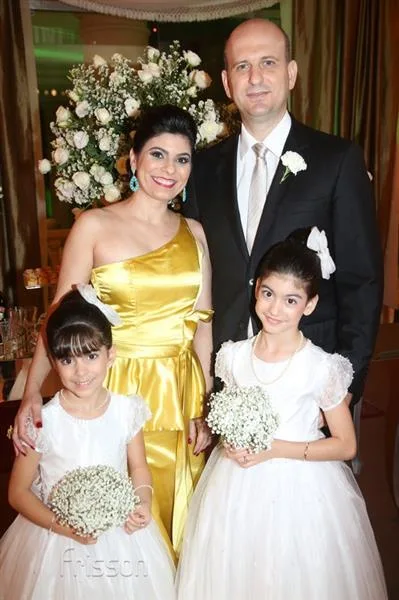 Beatriz, Sofia, Denise e Henrique Casselli