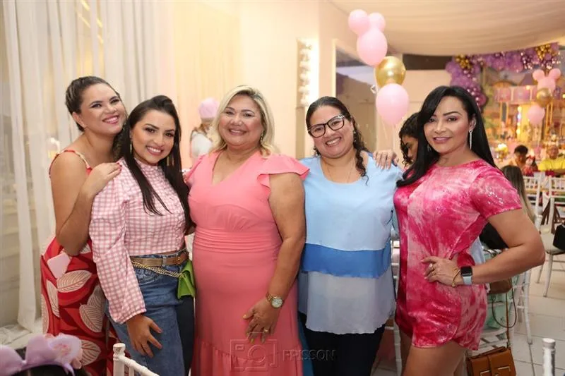 Aline Sousa, Amanda Aguiar, Celeste Ferreira, Gláucia Oliveira e Fran Leal