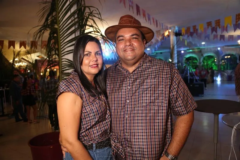 Aline Telles e Rubens Filho