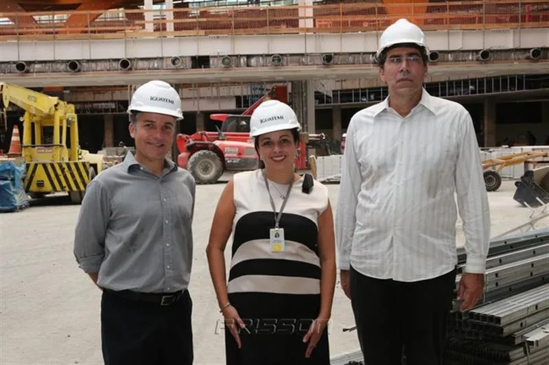 Luiz Collier, Juliana Caliguiri e Gerardo Jereissati