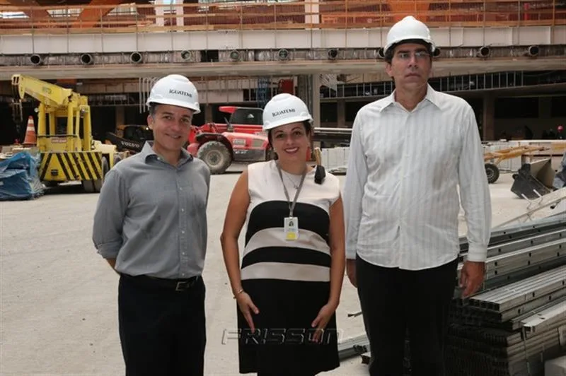 Luiz Collier, Juliana Caliguiri e Gerardo Jereissati