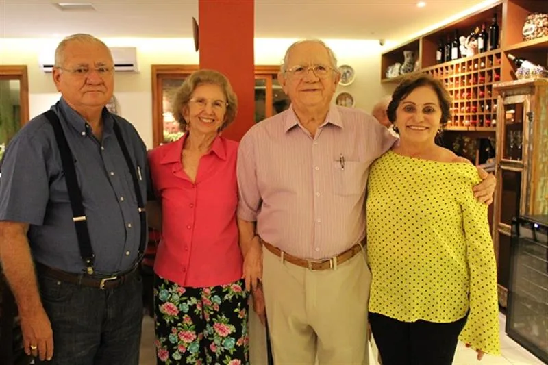 Eliezer e Célia Santos com Socorro e Valdo Santos