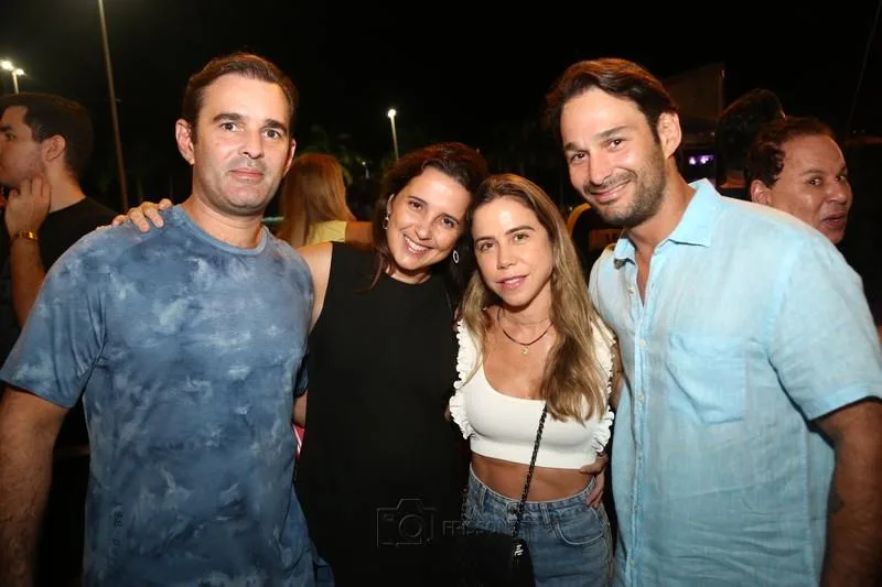 Abelardo, Viviane, Mirella e Claudinho Rocha