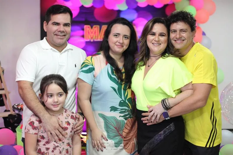 Adolfo, Lívia, Vanessa Viana, Rafaella e Samuelson Aragão