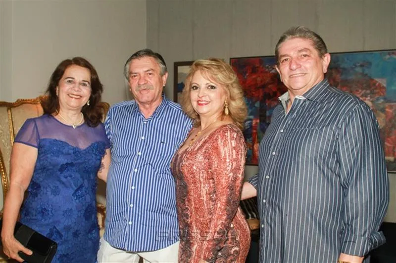 Ana Valéria, Francisco Mesquita, Adélia e Paulo Magalhães