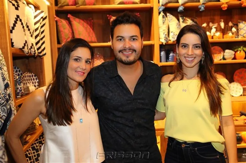 Aline Pinho, Vinícius Machado e Ticiane Barreira