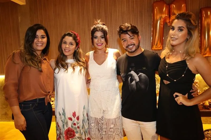 Brena Cavalcante, Erica, Mônica Pinto, Rafael Gualberto e Lara Barden