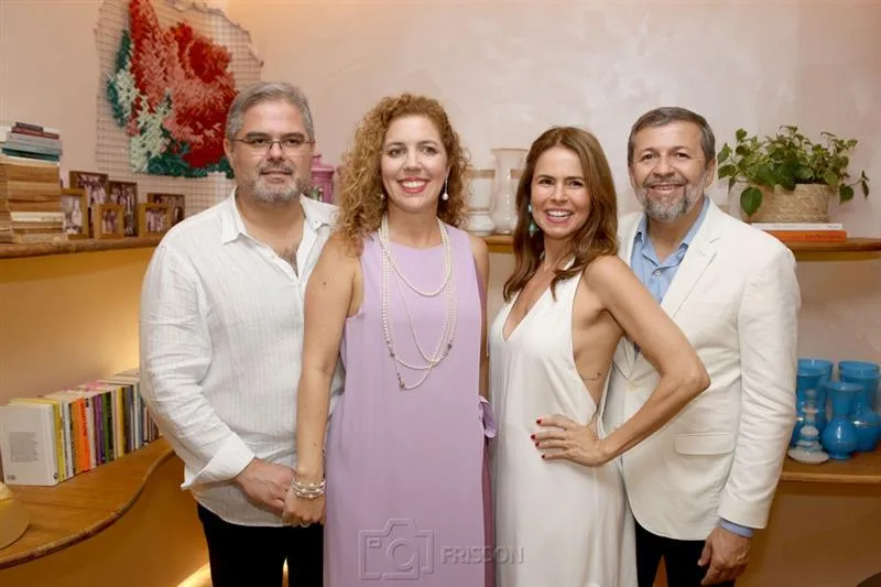 Edson Queiroz Neto, Ticiana Rolim, Luciana Souza e Élcio Batista