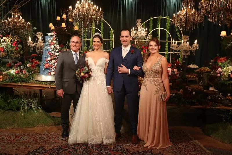 André Castelo, Pamella Arruda, Lucas e Fernanda Castelo