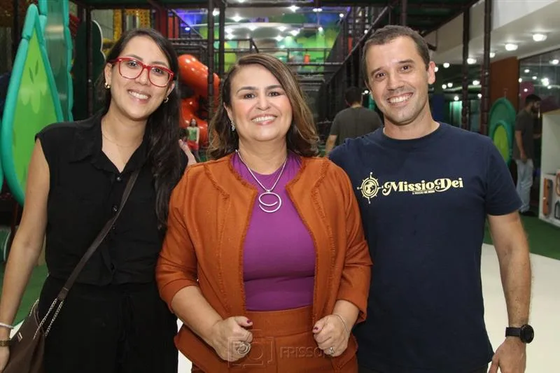Dalila Luz, Miriam Pontes e Jonatas Luz