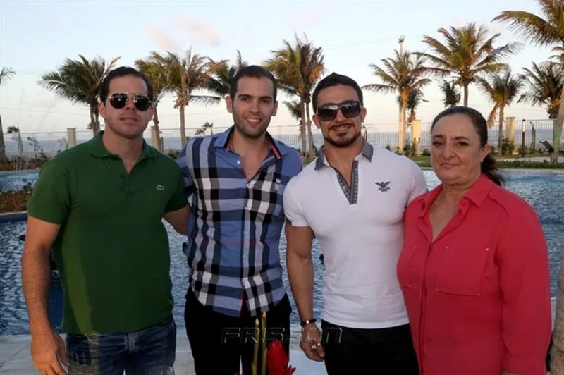 Cláudio Vilela, Vicente Sanford, Vitor e Eloise Feres