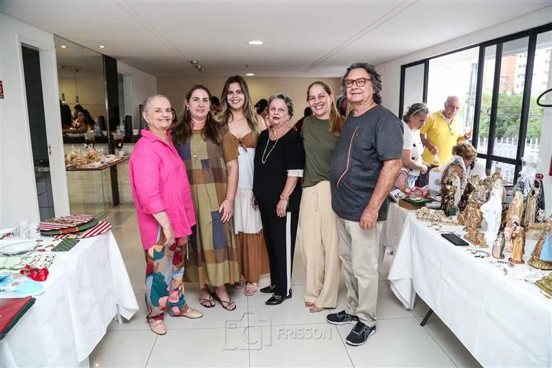 Elisa Helena Aguiar, Alicia Nogueira, Janier Facó, Nilse, Cristiane e Mauricio Cals