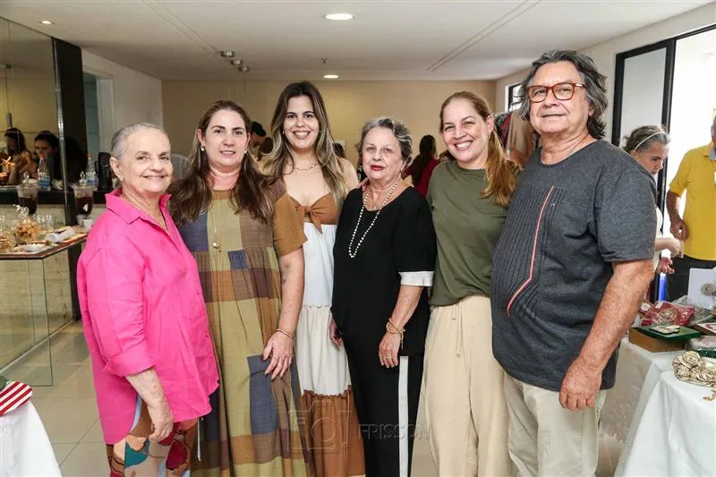 Elisa Helena Aguiar, Alicia Nogueira, Janier Facó, Nilse, Cristiane e Mauricio Cals