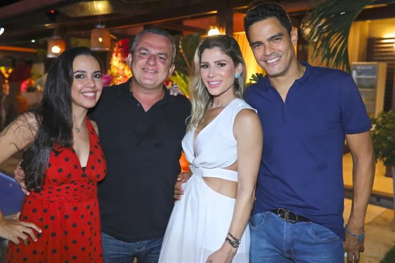 Gislene e Carlos Campos, Patrícia Jereissati e Glauco Holanda