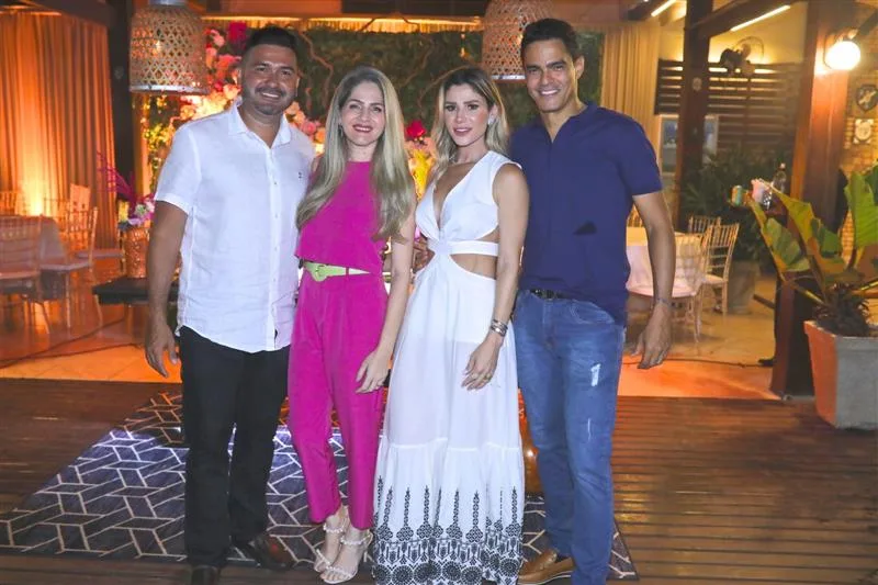 Arcelino e Lara Calado, Patrícia Jereissati e Glauco Holanda