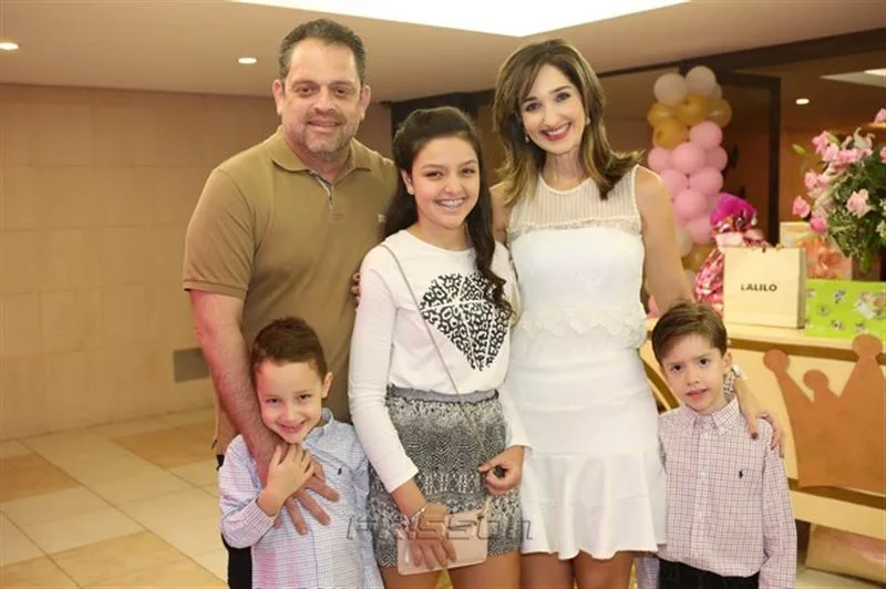Andre, Bernardo, Elisa, Sarah e Alvaro Alencar