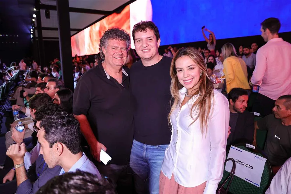 Evandro, Guilherme Colares e Nila Alves