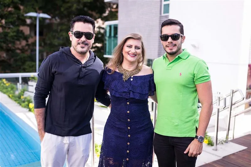 Samuel Machado, Thelma Regina e Samuel Barreto