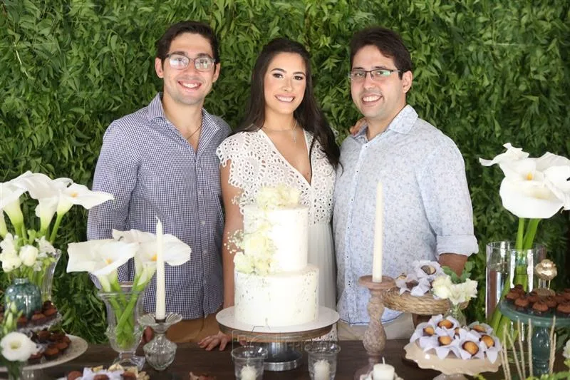 Caio, Lara e Roberto Oliveira