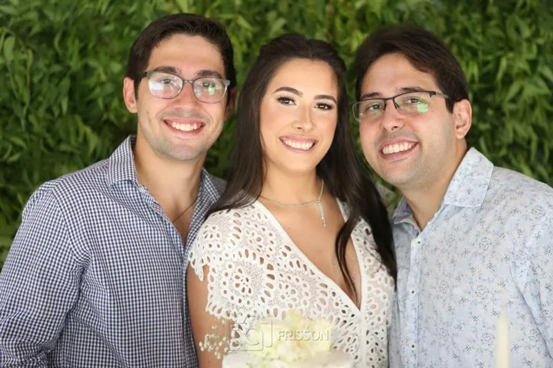 Caio, Lara e Roberto Oliveira
