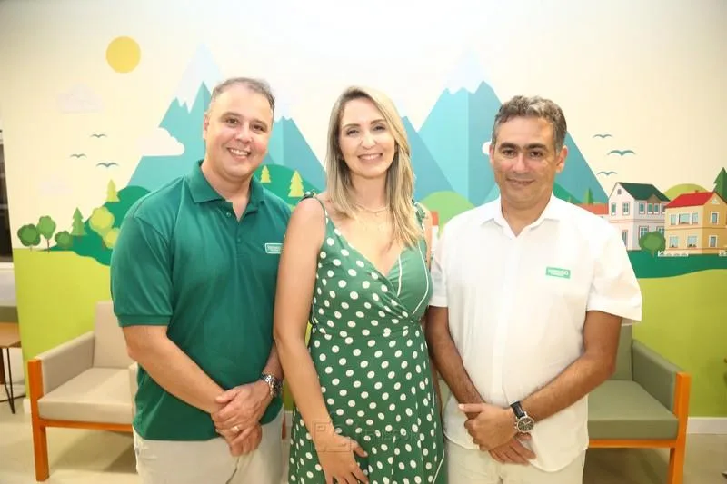 Fabricio Martins, Fernanda Colares e Marcos Aragão