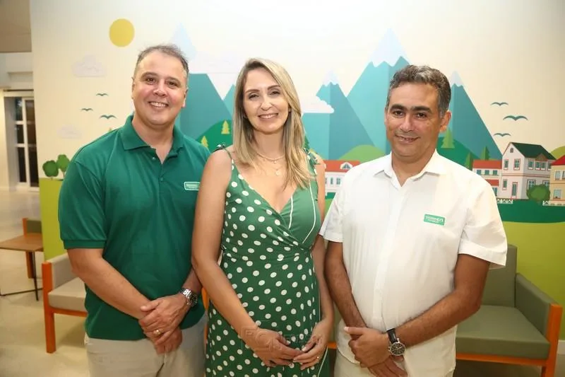Fabricio Martins, Fernanda Colares e Marcos Aragão