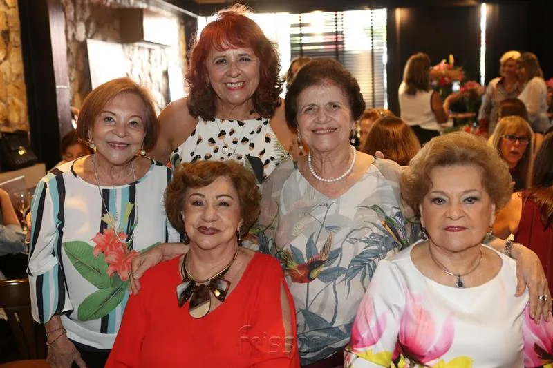 Adamir Leitão, Mazé Campos, Fátima Duarte, Leydes Castelo e Yolanda Araújo