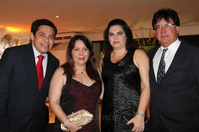 Alfredo Marques e Sônia Bayma, Cláudia Alencar e Victor Trintadue