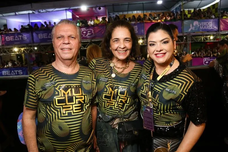 Cláudio e Giana Studart e Viviane Almada