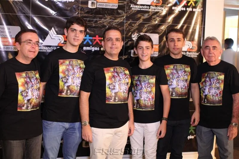 Alessandro, Germano Filho, Germano, João Pedro, Delano e Walter Belchior