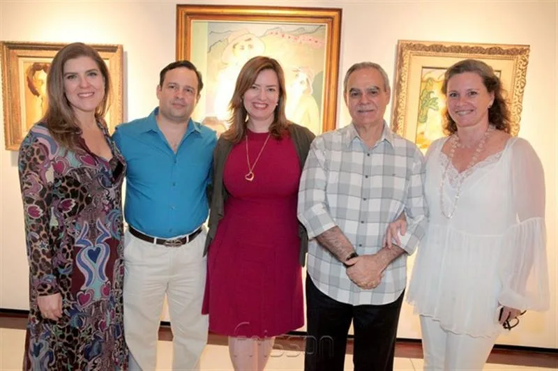Carla Pereira, Igor, Aline Barroso, Max e Bia Perlingeiro