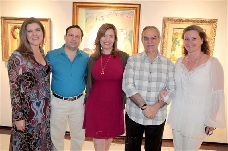 Carla Pereira, Igor, Aline Barroso, Max e Bia Perlingeiro