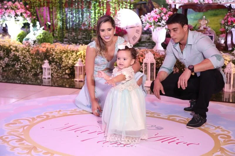 Nayanna, Maria Alice e Ricardo Gadelha