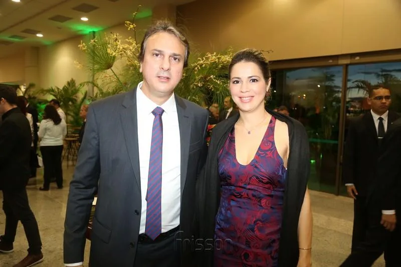Camilo Santana e Onelia Leite