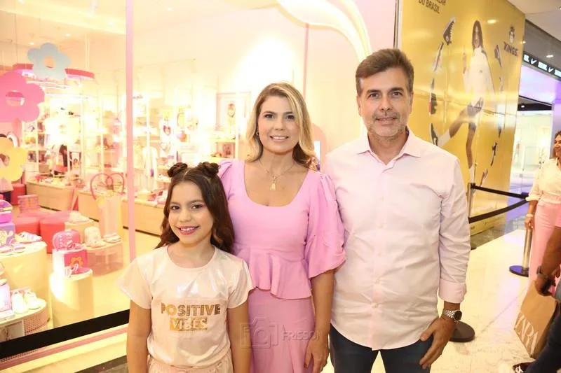 Ana Letícia, Lili Meira e Alexandre Pereira